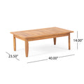 Aston Acacia Wood Outdoor Loveseat Set Loveseat&Coffee Table Teak Finish Dark Gray Cushion Teak Acacia Wood