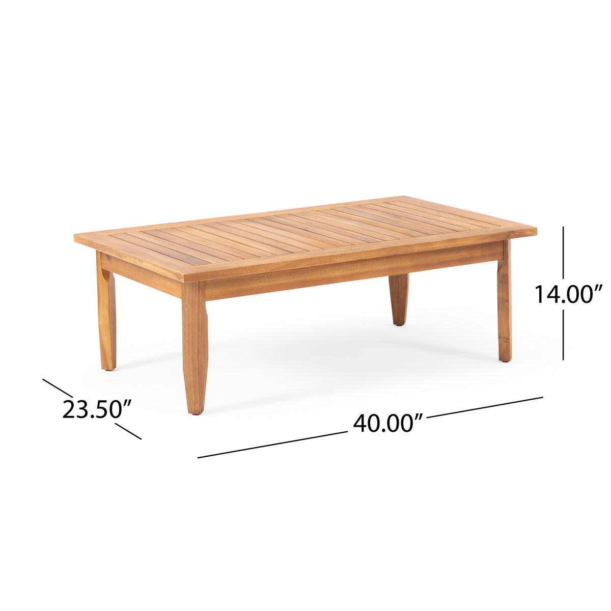 Aston Acacia Wood Outdoor Loveseat Set Loveseat&Coffee Table Teak Finish Dark Gray Cushion Teak Acacia Wood