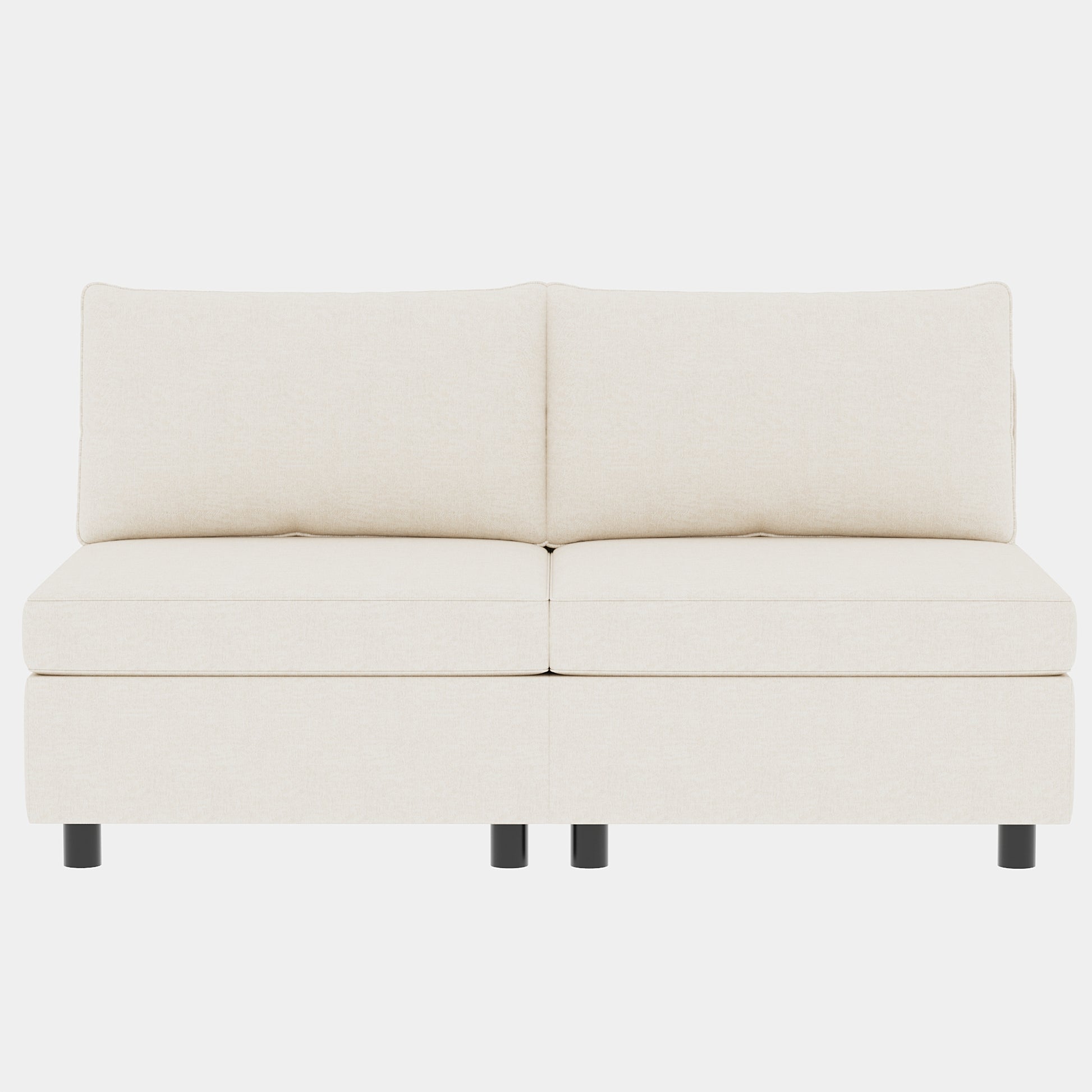 Modular Sectional Sofa, Convertible Sofa Seat With Storage, Sets Including Three Seater Sofa & Couches,Loveseat And Single Chair 1 2 3 Seat For Living Room Beige Fabric 6 Seat