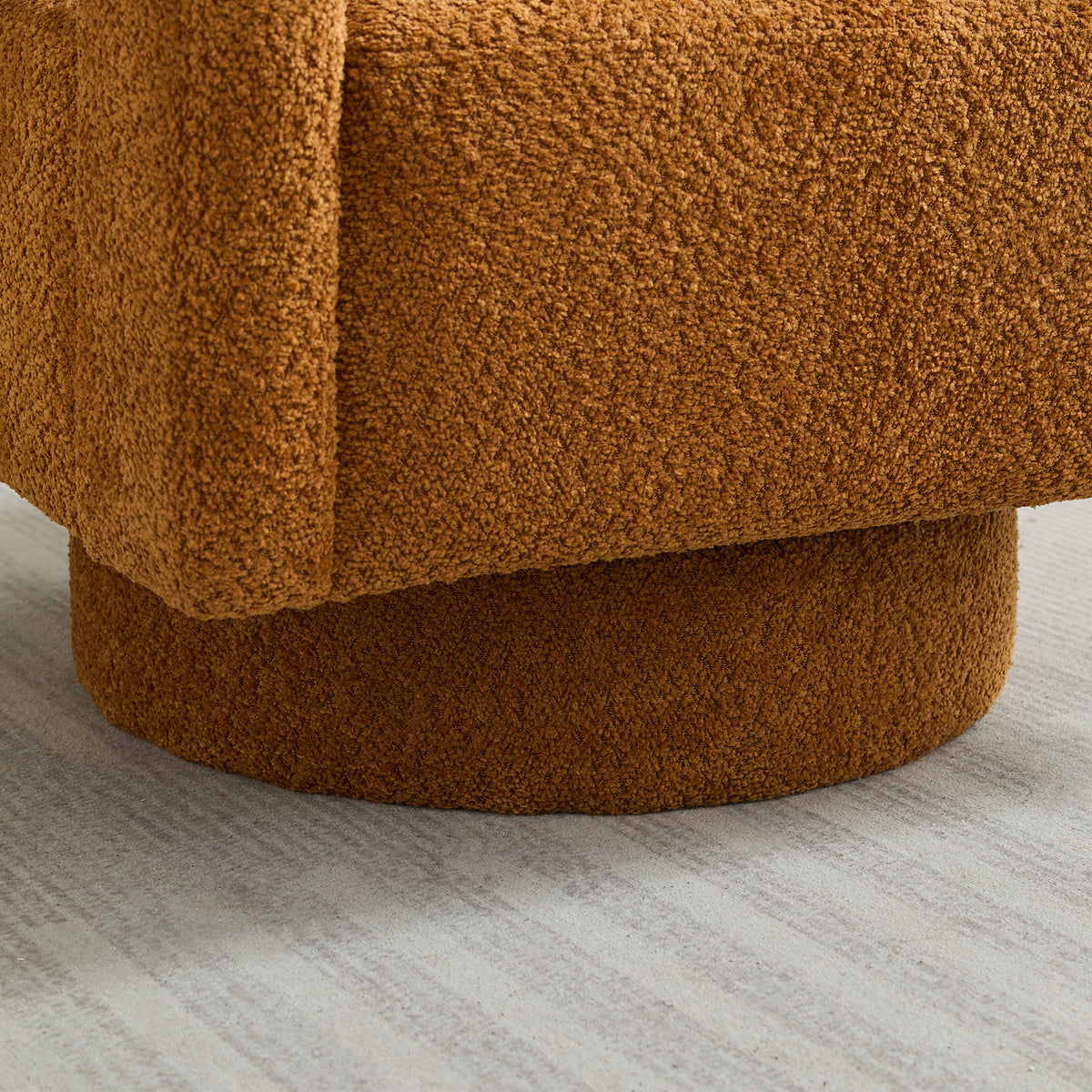 29.13" W Square Swivel Accent Chair, Modern Rotating Arm Chair With Open Back,360 Degree Rotation, Lounge Club Chair With Removable Back Cushion For Living Room, Hotel, Bed Room,Caramel Caramel
