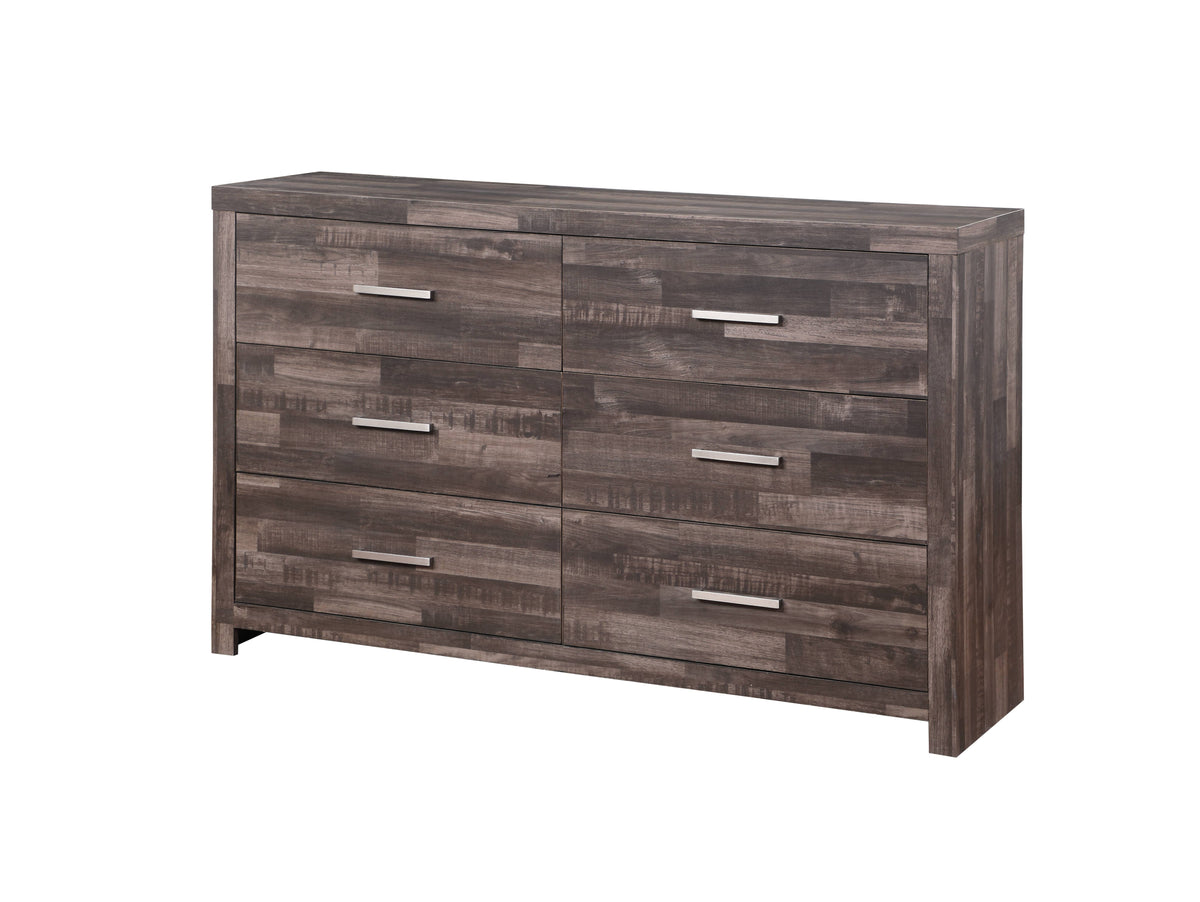 Juniper Dark Cherry Finish Dresser Dark Brown Synthetic Wood
