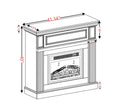 Electric Fireplace With Mantel,Fireplace Mantel Surround With 23