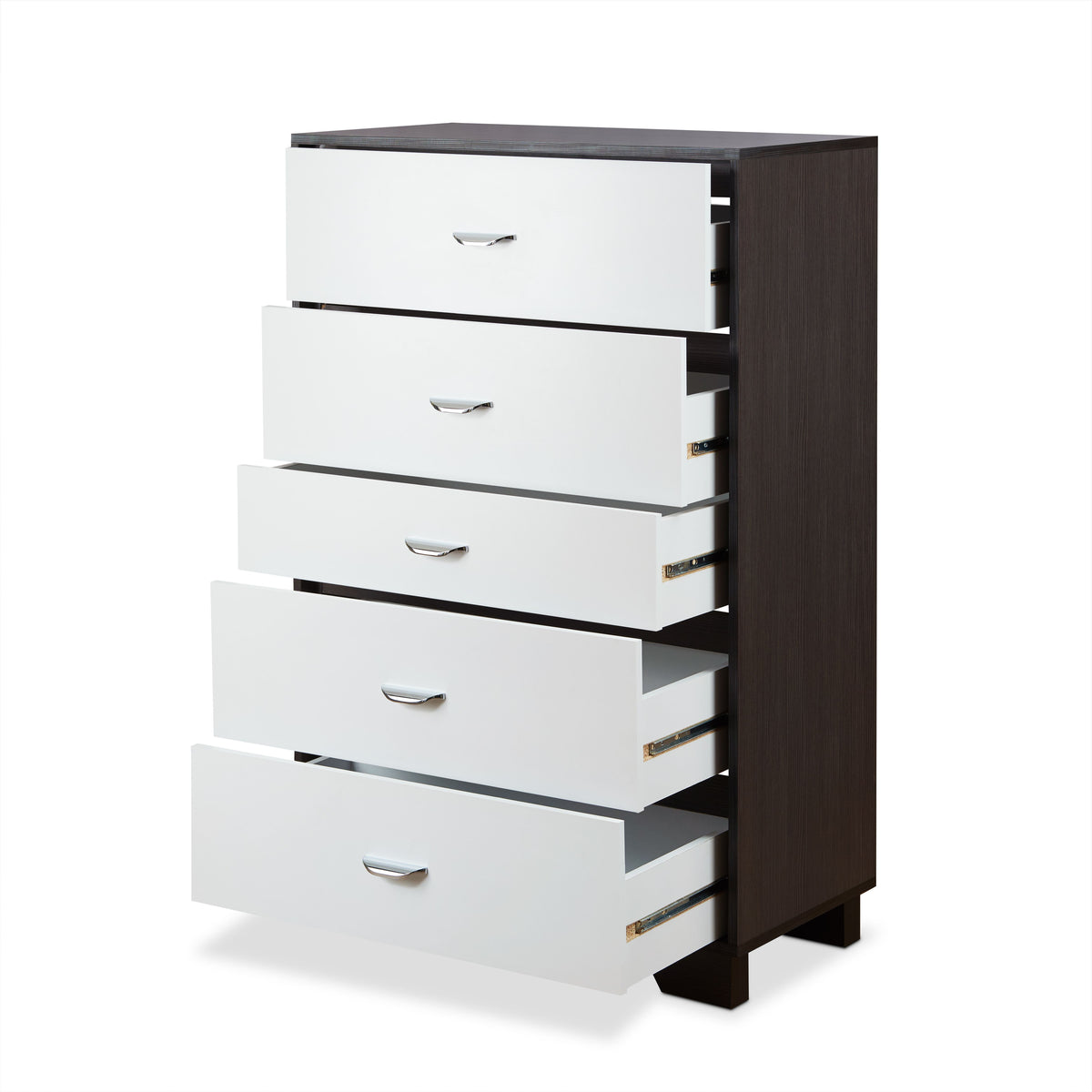 Eloy White & Espresso Finish Chest Espresso,White Mdf