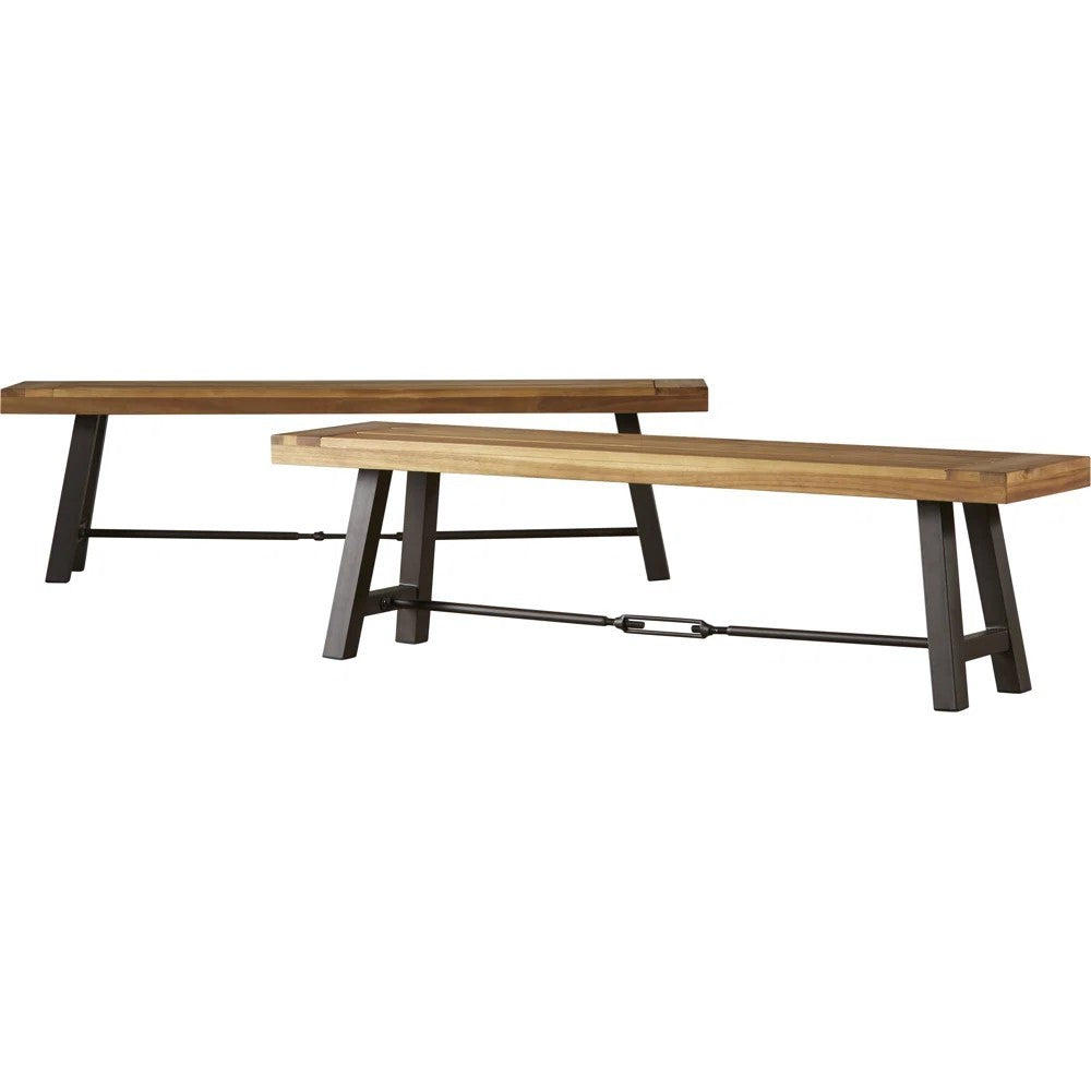 Catriona 3 Piece Wood Outdoor Dining Set Teak Acacia Wood