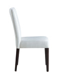 Carena White Finish Side Chair Set Of 2 White Synthetic Wood