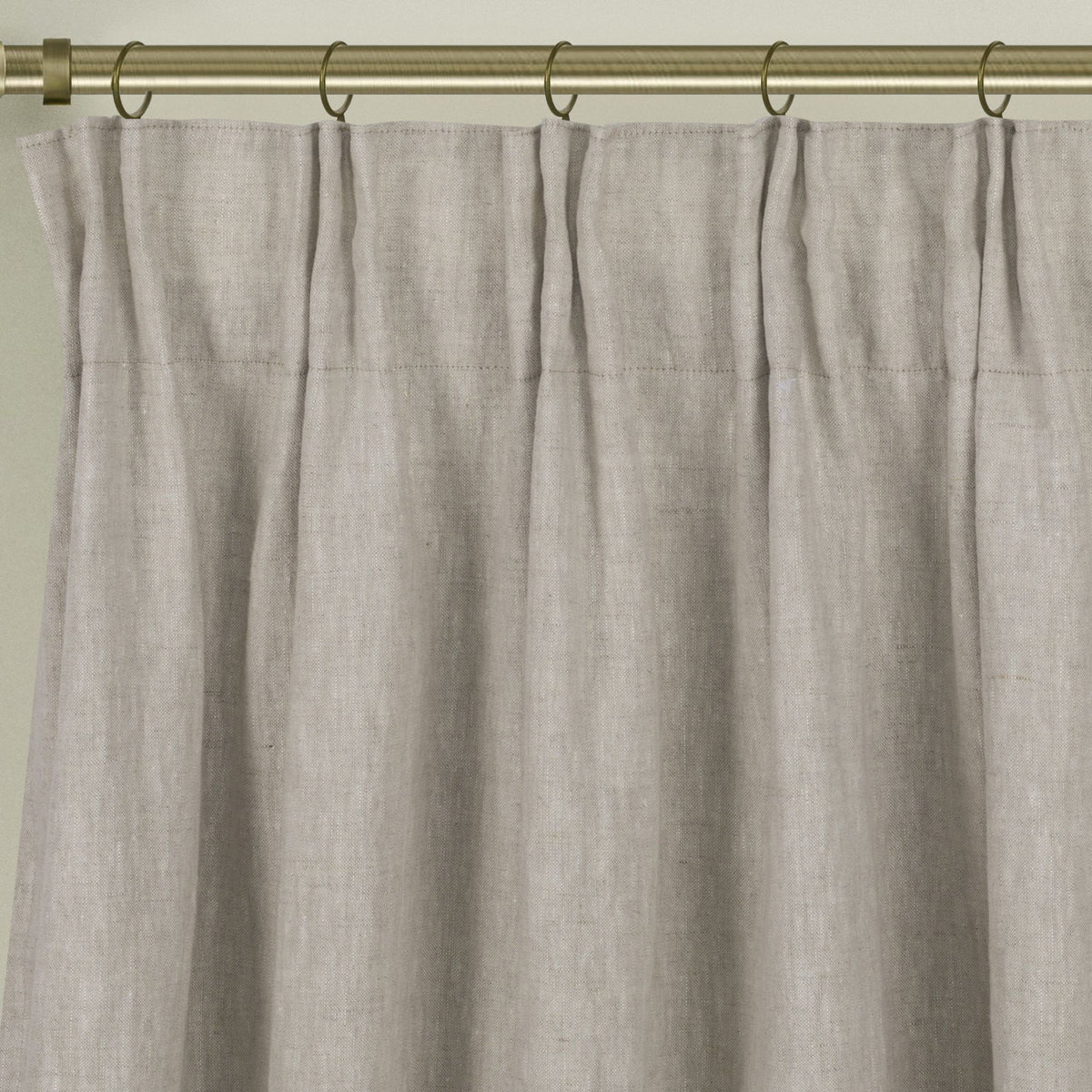 Newport Blackout Curtains For Bedroom, Linen Curtains For Living Room, Window Curtains, Room Darkening Curtains 84 Inches Long, Greige Greige Linen