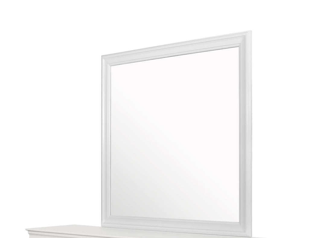 Shaker Crocodile Metallic White Mirror White Solid Wood Mdf