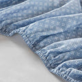 Floral Comforter Set With Bed Sheets Blue King Blue Polyester