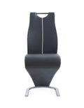 Anne Grey Dining Chairs Kit Of 2 Gray Pu Pu