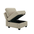 Fabric Modern Modular Sofa Couch With Storage Seats Modular Sectional Sofa 4 Seater Modular Couch For Living Room Beige Beige Polyester 4 Seat