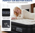 Queen Camping Air Mattress With Built In Electric High Speed Pump, 16