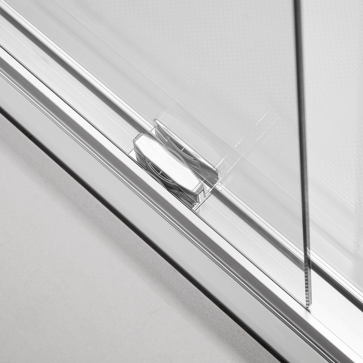 Framed Sliding Shower Door 56" 60"W X 75"H, Bypass Double Sliding Glass Door With 1 4" 6Mm Clear Glass, Chrome Finish Chrome Bathroom American Design Glass Metal