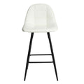 Counter Stools,Set Of 2 Bar Stools With Back And Footrest, Modern Metal Counter Height Barstools For Kitchen Home Bar,25.5