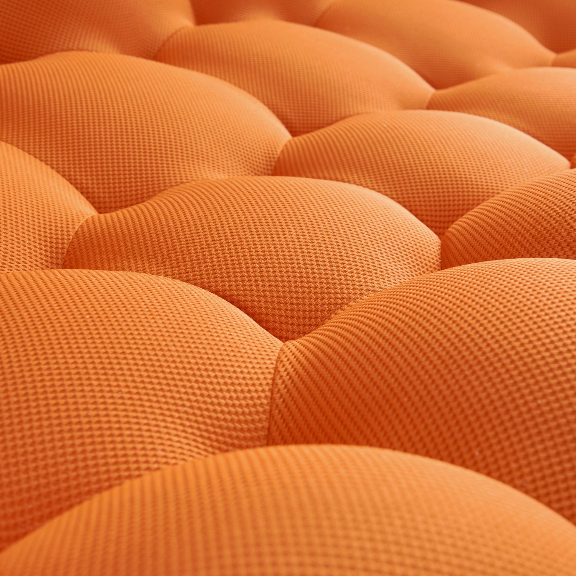 47'' Lazy Floor Sofa, Curved Bubble Chair, Oversized Single Bubble Sofa, Modern 3D Bubble Bean Bag Chiar Sofa For Living Room, Office, Apartment, Reading Room Orange Orange Fabric 1 Seat