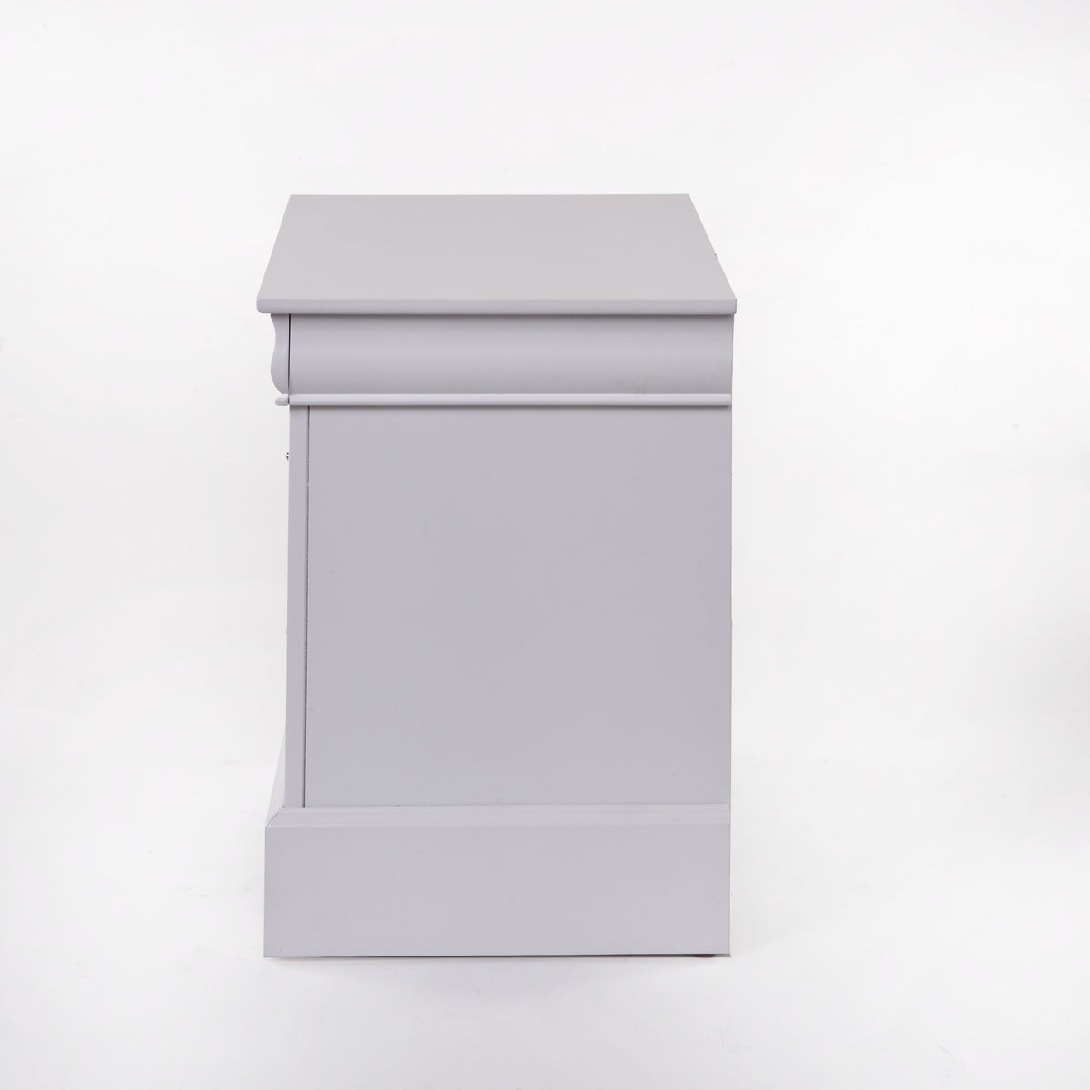 Louis Philippe Iii White Finish Nightstand White Synthetic Wood
