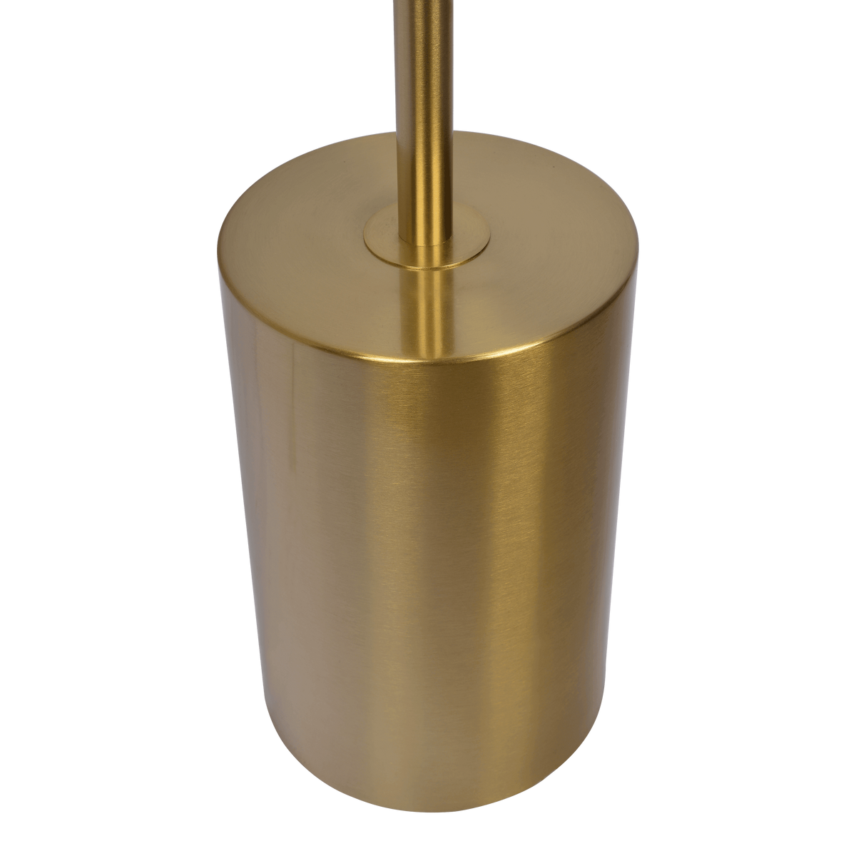 Harmony Brassed Gold Floor Lamp With Rotary Switch Triple Spots Metal Block Base Gold Table&Floor Lamps Brass,Metal