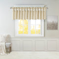 Lightweight Faux Silk Valance With Beads Champagne 50X26