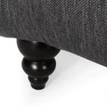Chaise Lounge Charcoal Fabric 1 Seat