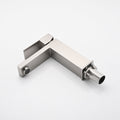 Bathroom Faucet Single Hole, Single Handle Stainless Steel Faucet For Bathroom Sink With Deckplate And Drain Assembly One Brushed Nickel Deck Mounted Bathroom Nickel Contemporary 1 Hole Faucets Stainless Steel Manual