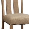 Beige And Maple Open Back Side Chairs Set Of 2 Beige Light Brown Primary Living Space Farmhouse Rubberwood Wood Fabric
