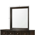 Merlot Square Mirror Mahogany Solid Wood Mdf Glass