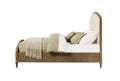 Ludin Brown King Upholstered Bed King Brown Foam Solid Wood