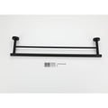 23.6'' Towel Bar Wall Mounted Matte Black Stainless Steel