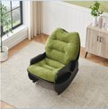 2409 Greenrocking Chair Balcony Leisure Comfortable Seat For Elderly Children Adult Lunch Chair Green Polyester Blend