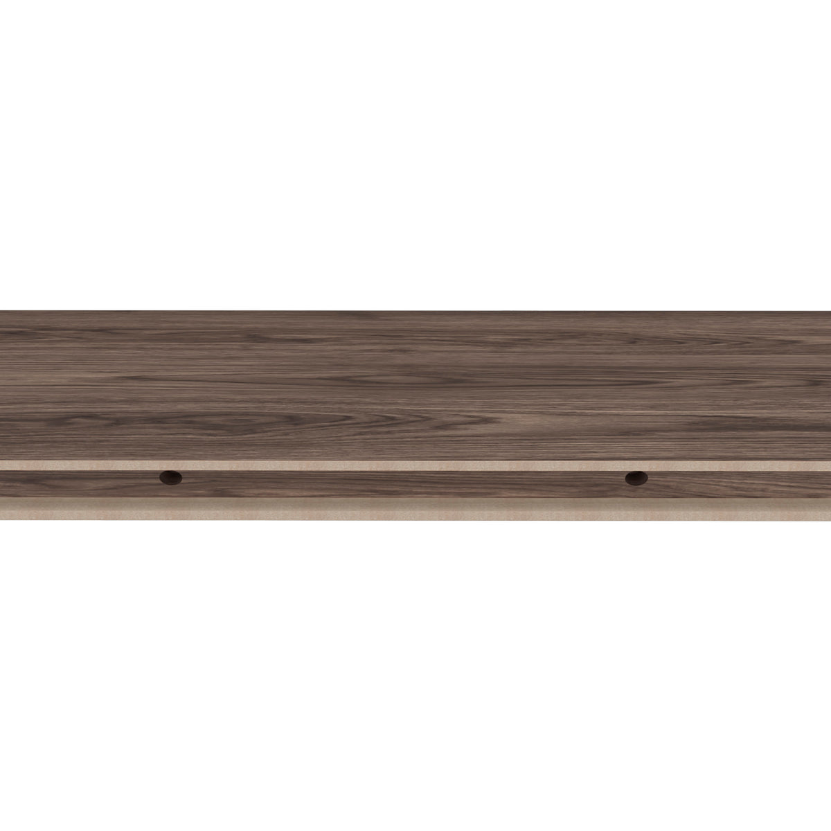 Iva Floating Shelf In Melamine X2, Cognac Cognac Horizontal Minimalist,Modern Pine Wall Mounted Particle Board Melamine