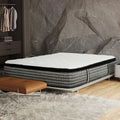 Premium 14 In. Pocket Coil Hybrid Mattress, Queen, Plush Gel Memory Foam Mattress, White Gray Grey White Bedroom Contemporary,Modern Memory Foam Polyester Queen
