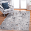 5X7 Grey Multi Abstract Non Shedding Living Room Bedroom Dining Home Office Stylish And Stain Resistant Area Rug Grey Multi Polyester