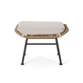 Montana Ottoman Beige Brown Iron Plastic
