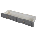 Full Size Murphy Bed With Large Drawers,Gray Full Gray Plywood