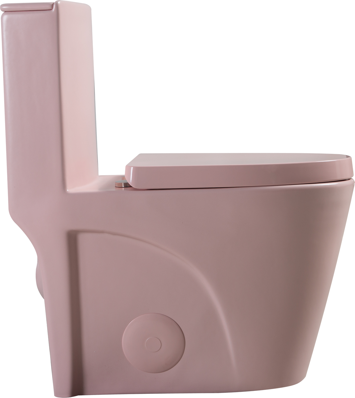 1.1 1.60 Gpf Dual Flush One Piece Toilet, Water Saving Elongated Comfort Height Floor Mounted, Soft Close 1000 Gram Map Flushing Score Toilet, Rose 23T01 Rs Rose Ceramic