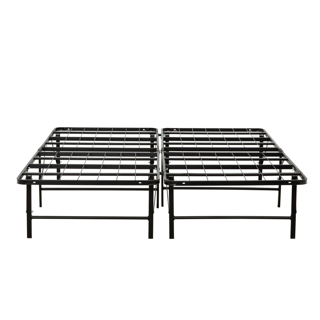 Metal Mattress Foundation Bed Frame, Cal King Size Bed Base, Bedroom Furniture, Black Box Spring Not Required California King Black Bedroom Modern Bed Frame Steel