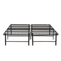 Metal Mattress Foundation Bed Frame, Cal King Size Bed Base, Bedroom Furniture, Black Box Spring Not Required California King Black Bedroom Modern Bed Frame Steel