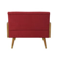Club Chair Red Fabric