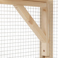 Wooden Cat Catio, Outdoor Cat Enclosure, Cat House With Platforms, Sunshine Board, Hammock, Door, Kitten Cage Condo, Burlywood Burly Wood Wood Metal