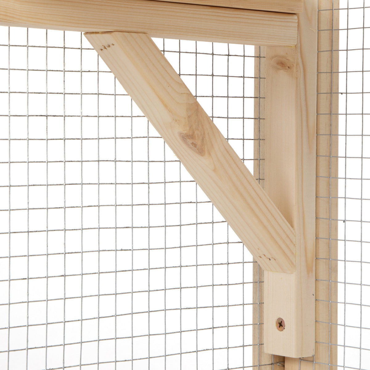 Wooden Cat Catio, Outdoor Cat Enclosure, Cat House With Platforms, Sunshine Board, Hammock, Door, Kitten Cage Condo, Burlywood Burly Wood Wood Metal