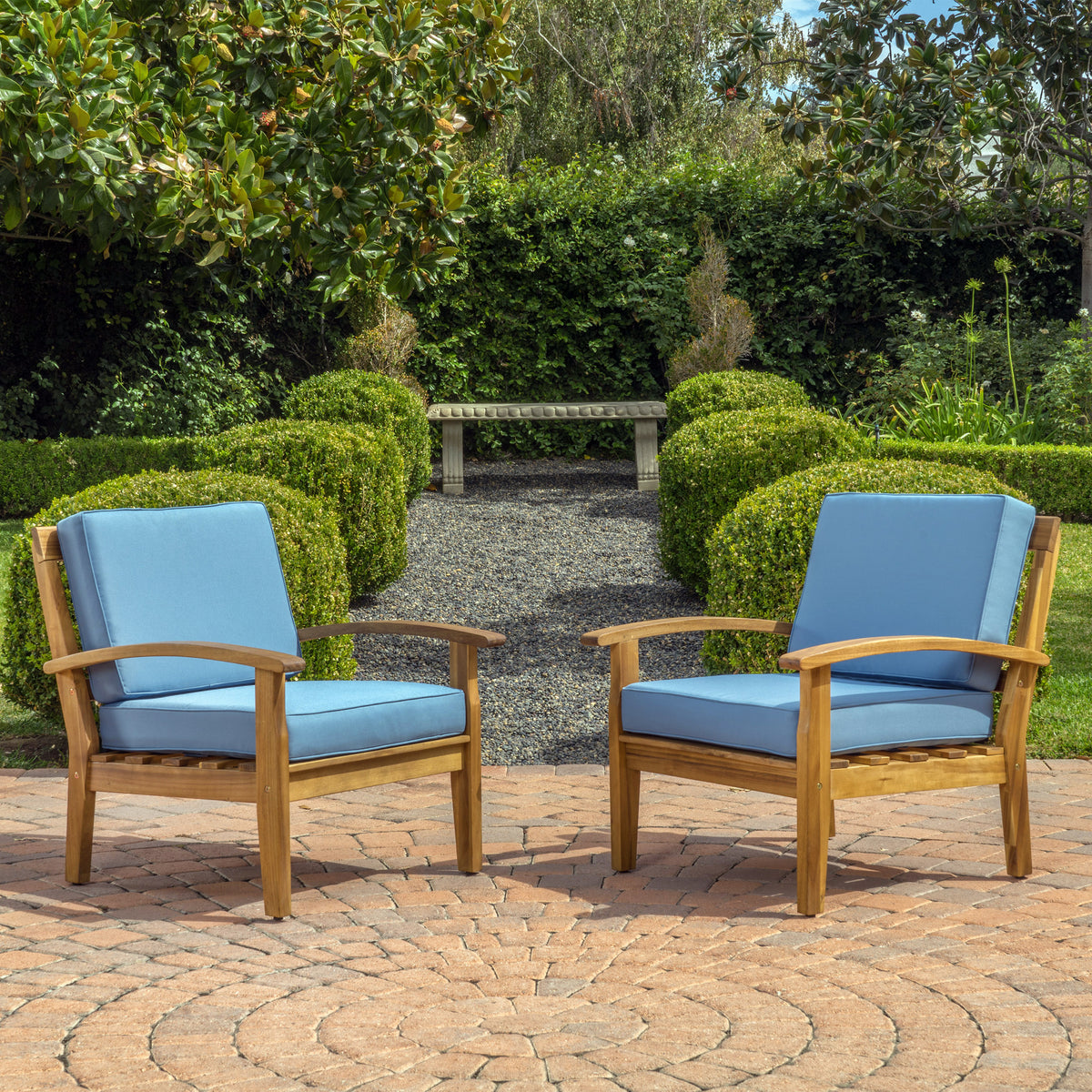 Peyton Club Chair Teak Acacia Wood