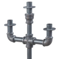Sandy Grey Candleholder Grey Industrial Metal