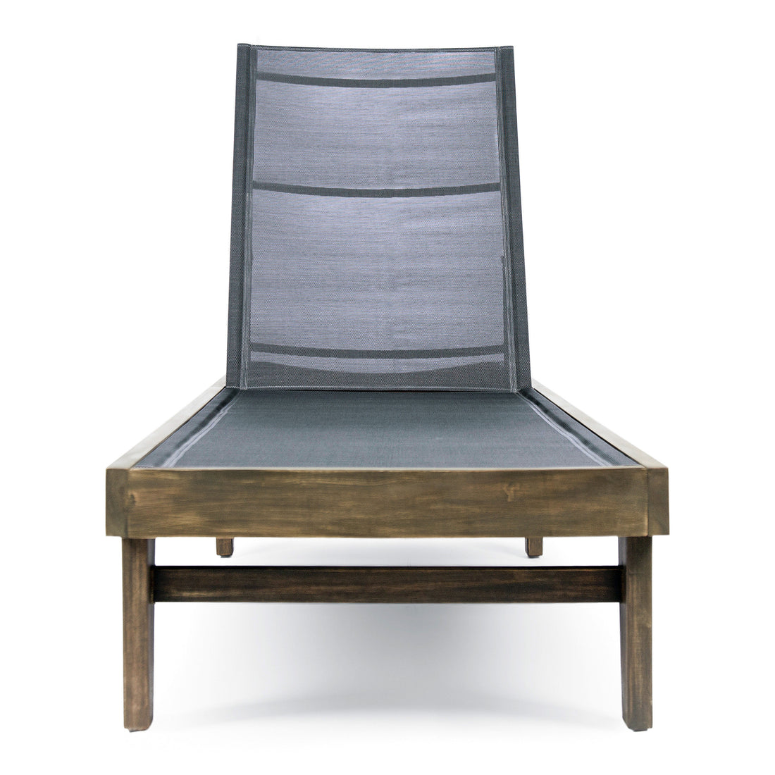 Summerland Chaise Lounge Dark Grey Mesh Dark Grey Aluminum