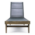 Summerland Chaise Lounge Dark Grey Mesh Dark Grey Aluminum