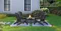 Black Adirondack Chair Sturdy Hdpe Poly Lumber For Poolside, Patio, And Garden Relaxation No Adirondack Black Weather Resistant Frame Garden & Outdoor American Traditional Hdpe Hdpe