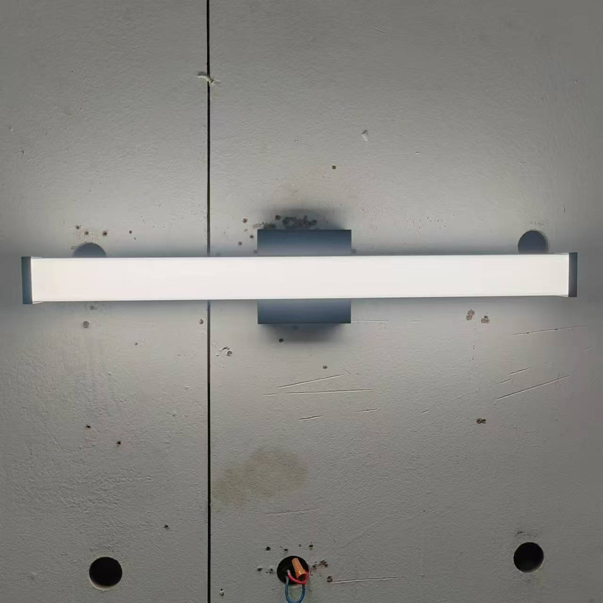 Led 24 Inch 14W 5Cct Dimming Wall Light, Iron Aluminum Acrylic Wall Mounted Lighting Fixtures, Matte Black Bathroom Vanity Light Over Mirror Matte Black Modern Acrylic,Aluminum,Iron