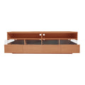 Modern Tv With 4 Drawers& 2 Open Cabinets, Media Console Table For Tvs Up To 75'', Entertainment Center With Acrylic Transparent Storage Space For Living Room, Bedroom, Home Theatre Wood Red Primary Living Space 70 Inches 60 69 Inches 70 Inches Particle