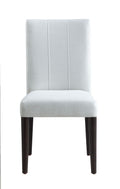 Carena White Finish Side Chair Set Of 2 White Synthetic Wood