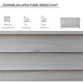 Outsunny 75 Gallon Wooden Deck Box, Outdoor Storage Container With Aerating Gap & Weather Fighting Finish, Grey Grey Wood