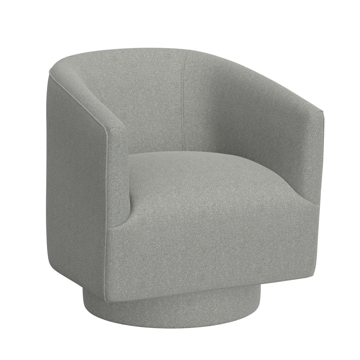 Bralin Gray Swivel Accent Chair Gray Foam Engineered Wood