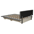 Queen Size Upholstered Floating Bed With Led Light And Usb Port, Velvet, Gray, Hydrualic Platform Bed Queen Gray Velvet